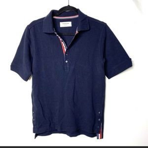 Dark blue thom Browne shirt